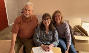 Mark & Wendy with Edie