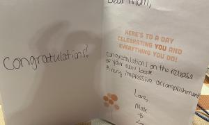 Inside of "Celebrate" card